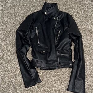 Women's Black Leather Jacket